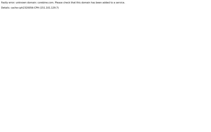 Screenshot of corebine.com