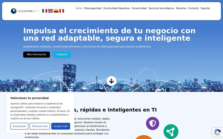 Screenshot of corebit.com