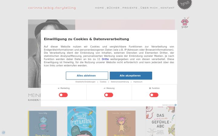 Screenshot of corebooks.de