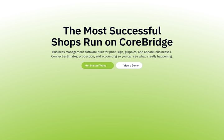 Screenshot of corebridge.net