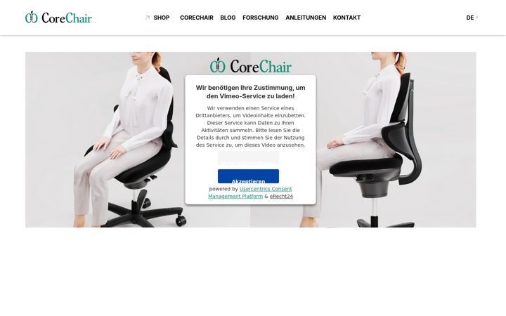 Screenshot of corechair.eu