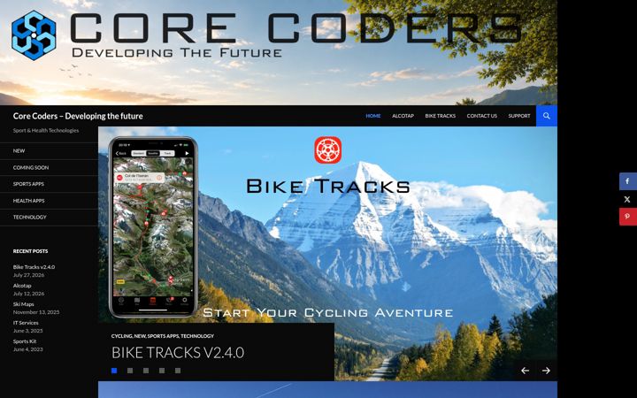 Screenshot of corecoders.com