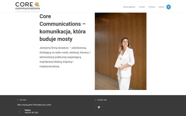 Screenshot of corecommunications.pl
