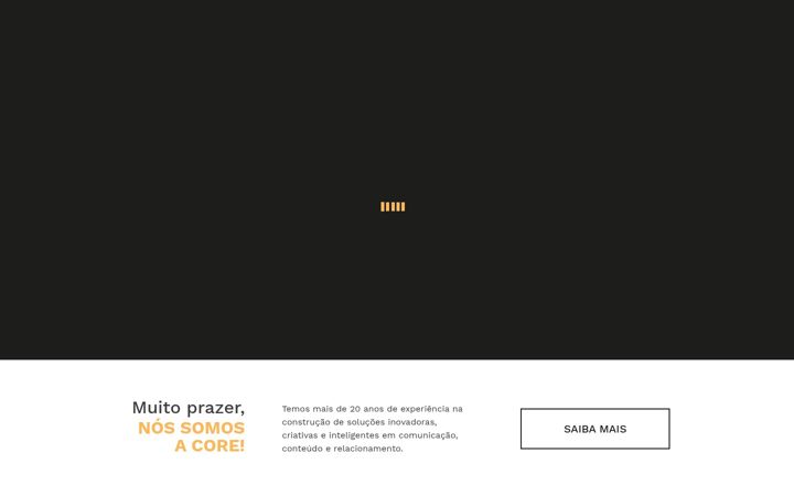 Screenshot of corecomunicacao.com.br