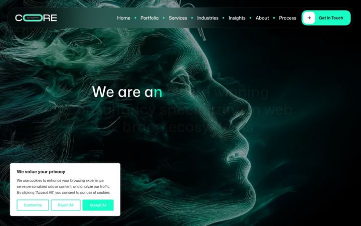 Screenshot of coreconcepts.design