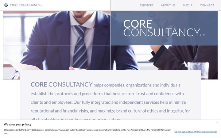Screenshot of coreconsultancyllc.com