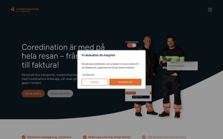 Screenshot of coredination.com