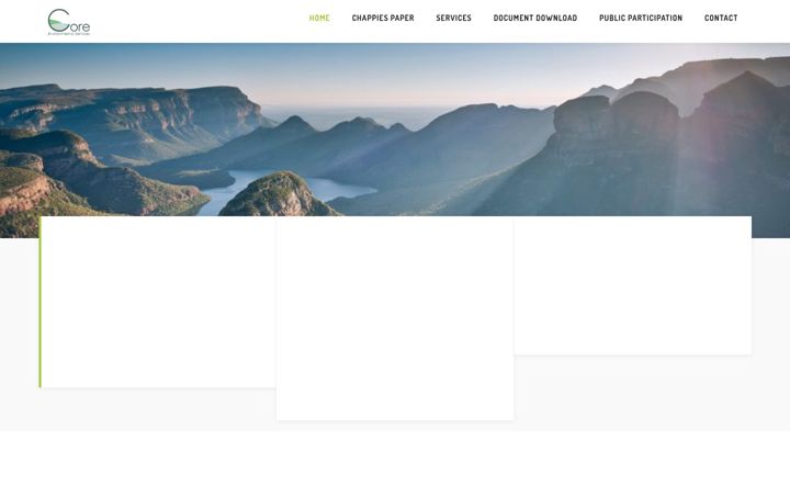 Екранна снимка на coreenviro.co.za