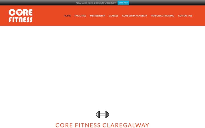 Snímek obrazovky corefitnessclaregalway.ie