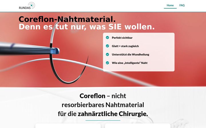 Screenshot of coreflon.de