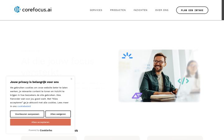 Screenshot of corefocus.ai