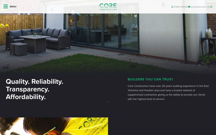 Screenshot of corehull.com