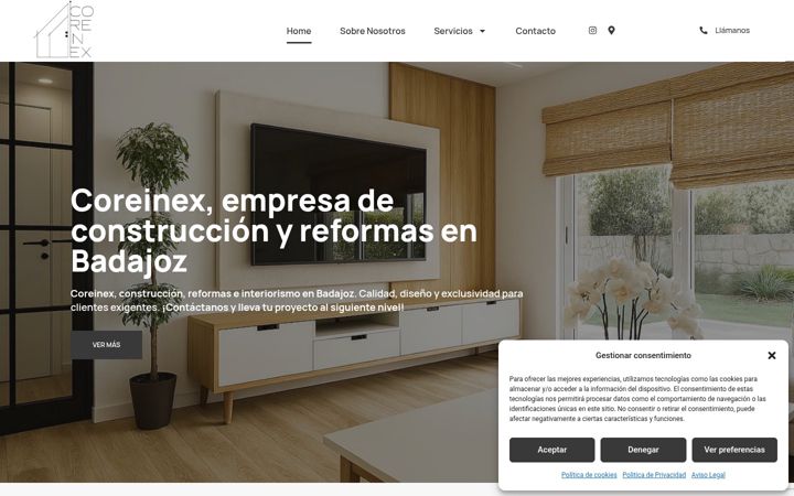 Screenshot of coreinex.com