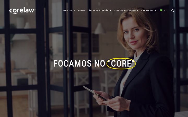 Snimka zaslona za corelaw.com.br