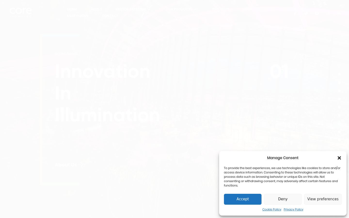Screenshot des Einwilligungsbanners vor jeglicher Interaktion
