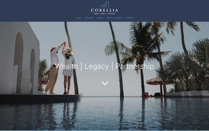 Screenshot of corelliafs.com