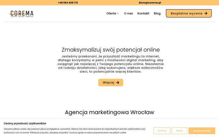 Snímek obrazovky corema.pl