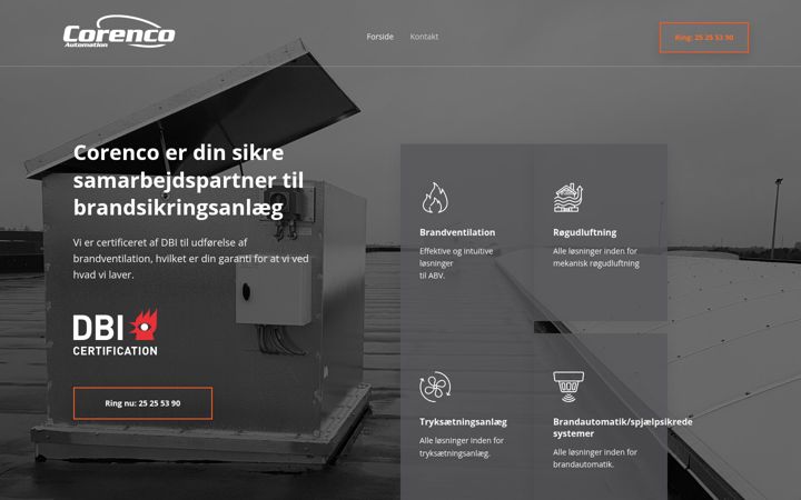 Screenshot of corenco.dk