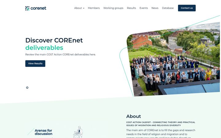 Screenshot of corenetcost.eu