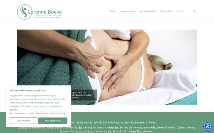 Screenshot of corenneboeve.nl