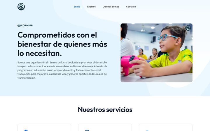 Screenshot of corenser.org