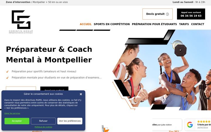 Screenshot of corentin-gogue.fr