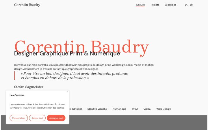 Screenshot di corentinbaudry.fr