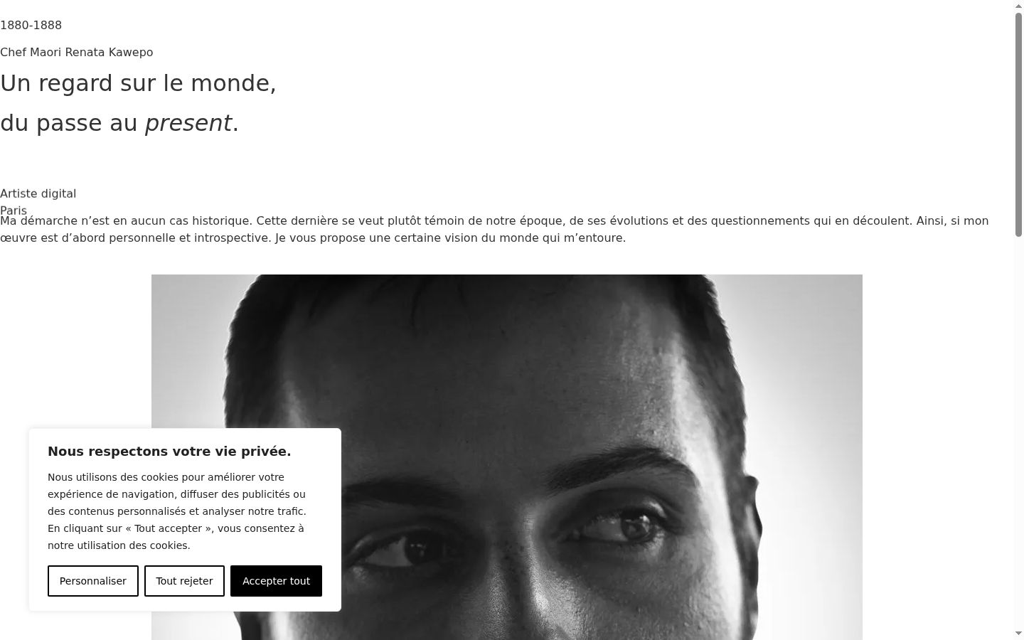 Screenshot van de toestemmingsbanner zoals getoond vóór enige interactie
