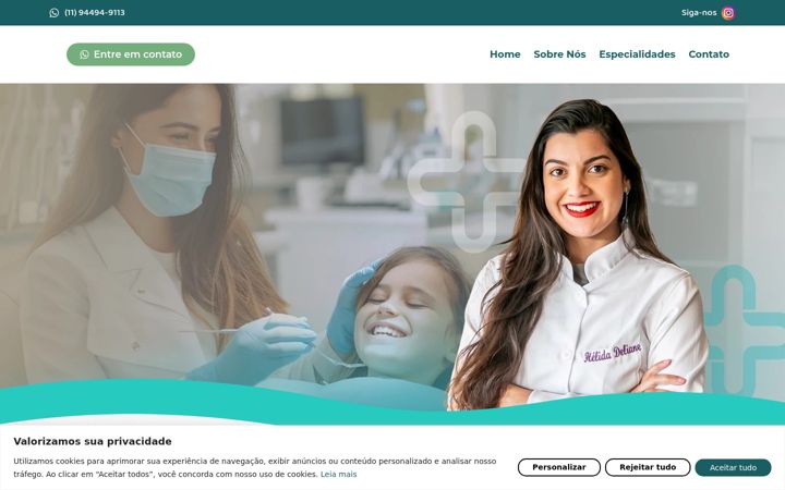 Screenshot of coreodonto.com.br