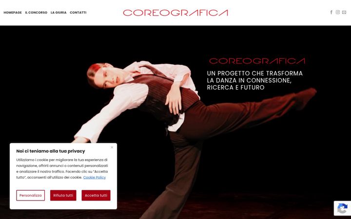 Ekrano kopija coreografica.it