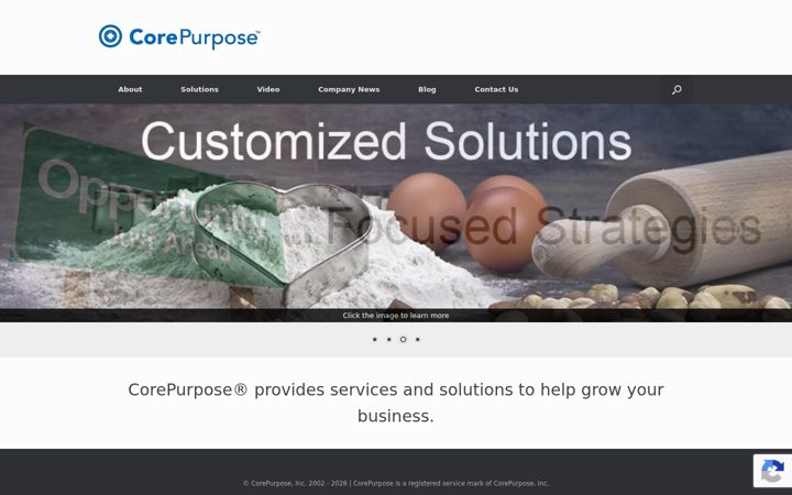 Screenshot of corepurpose.com