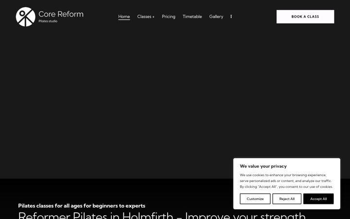 Screenshot of corereform.co.uk