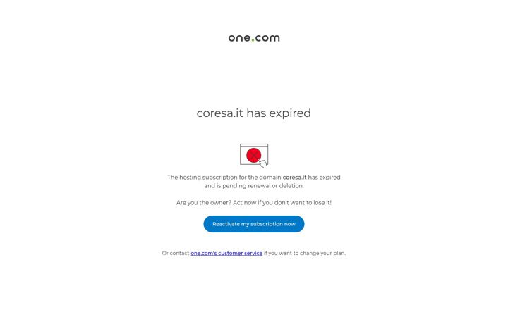 Screenshot of coresa.it