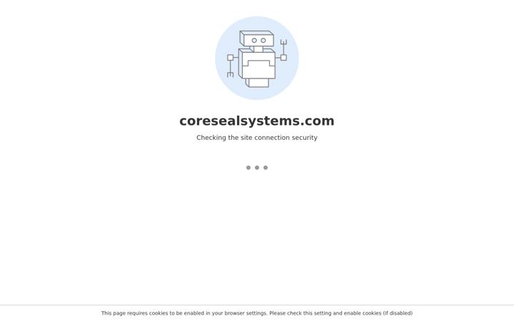 Screenshot of coresealsystems.com