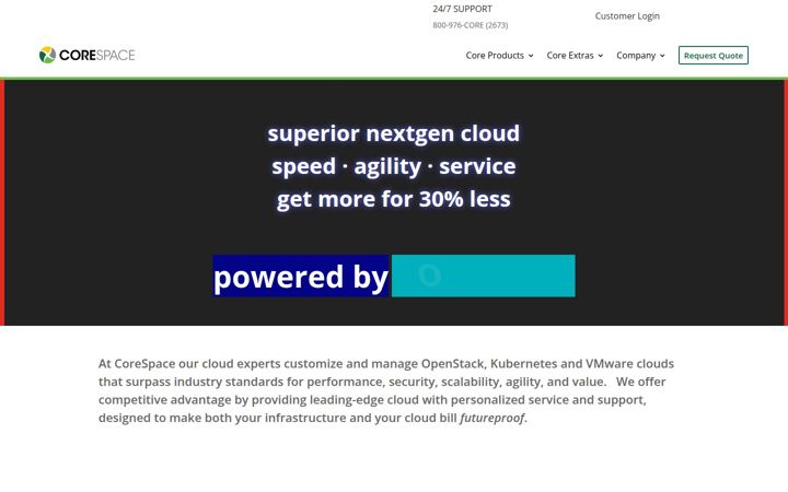 Képernyőkép: corespace.com
