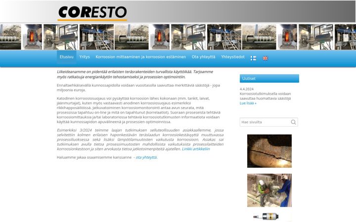 Screenshot of coresto.fi