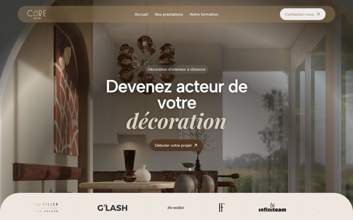 Screenshot of corestudiodesign.fr