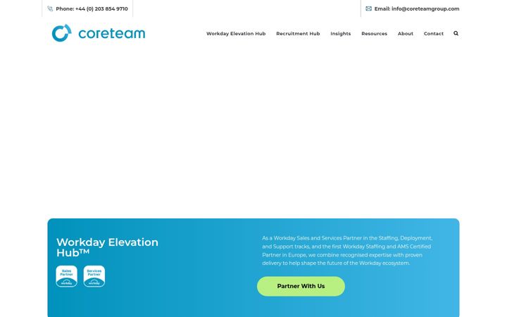 Screenshot of coreteamgroup.com