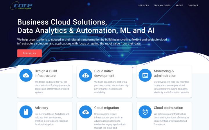Screenshot of coretech.co