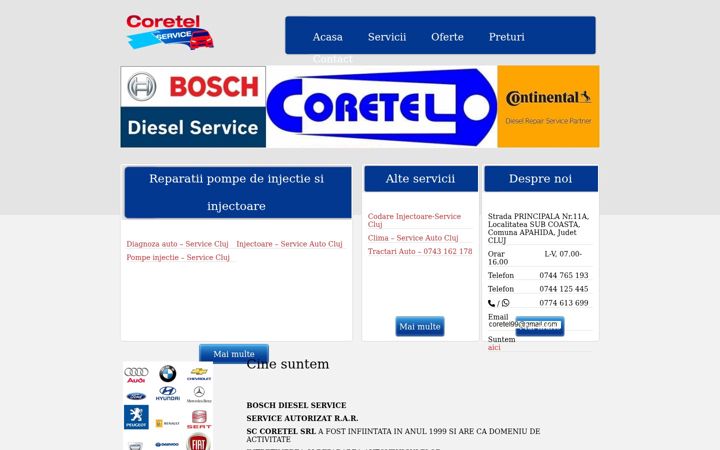 Screenshot of coretel.ro