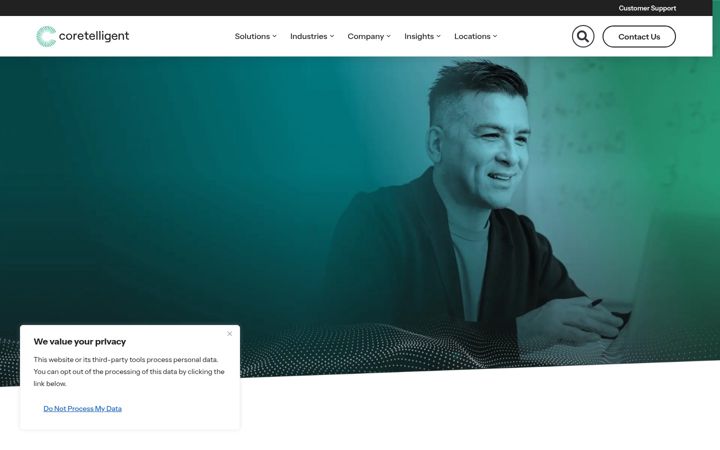 Screenshot of coretelligent.com