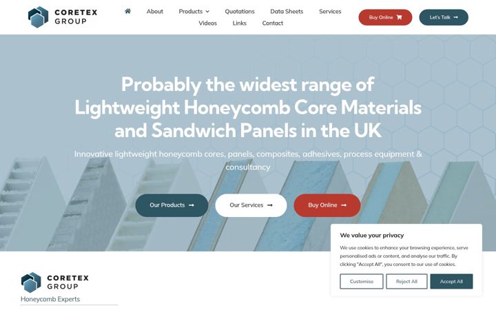 Screenshot of coretexgroup.co.uk