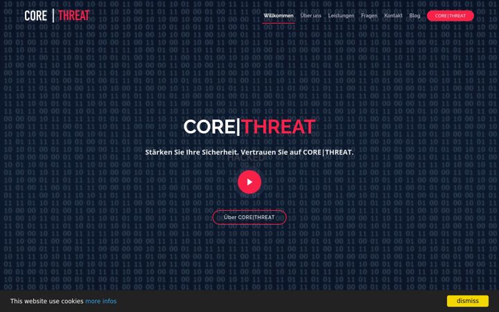 Screenshot of corethreat.net