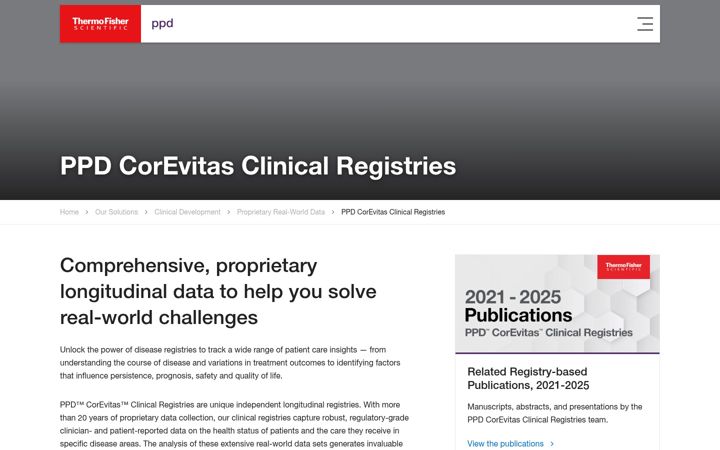 Screenshot of corevitas.com