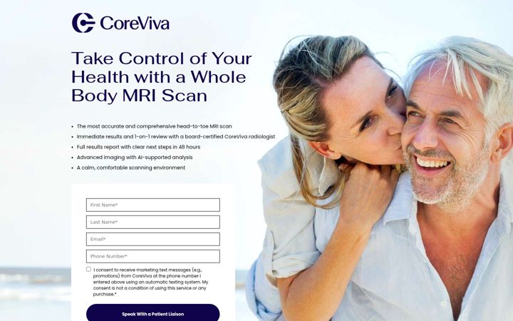 Screenshot of coreviva-mri.com