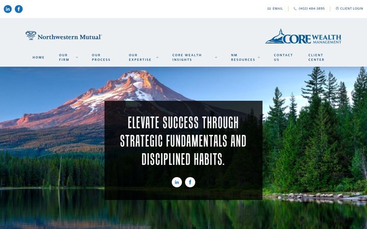 Screenshot of corewealth.nm.com