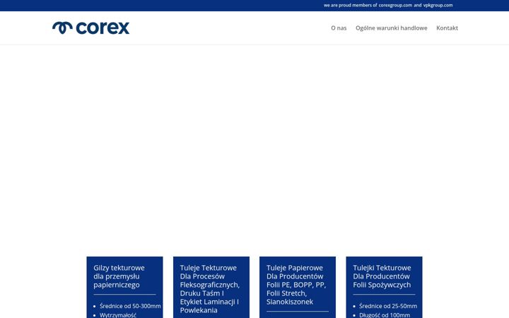 Screenshot of corex.com.pl