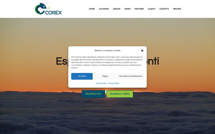 Ekrano kopija corexitalia.it