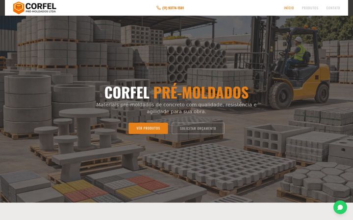 Screenshot of corfel.com.br