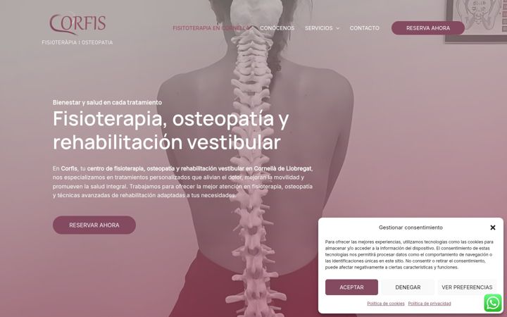 Screenshot of corfis.es